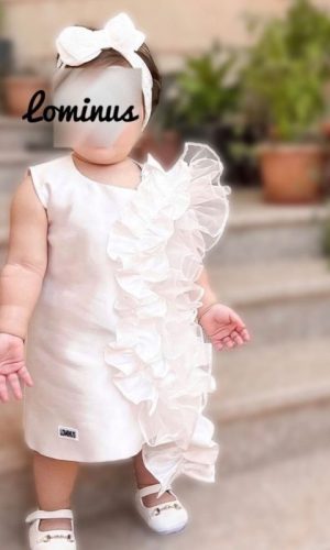 Side ruffle dress
